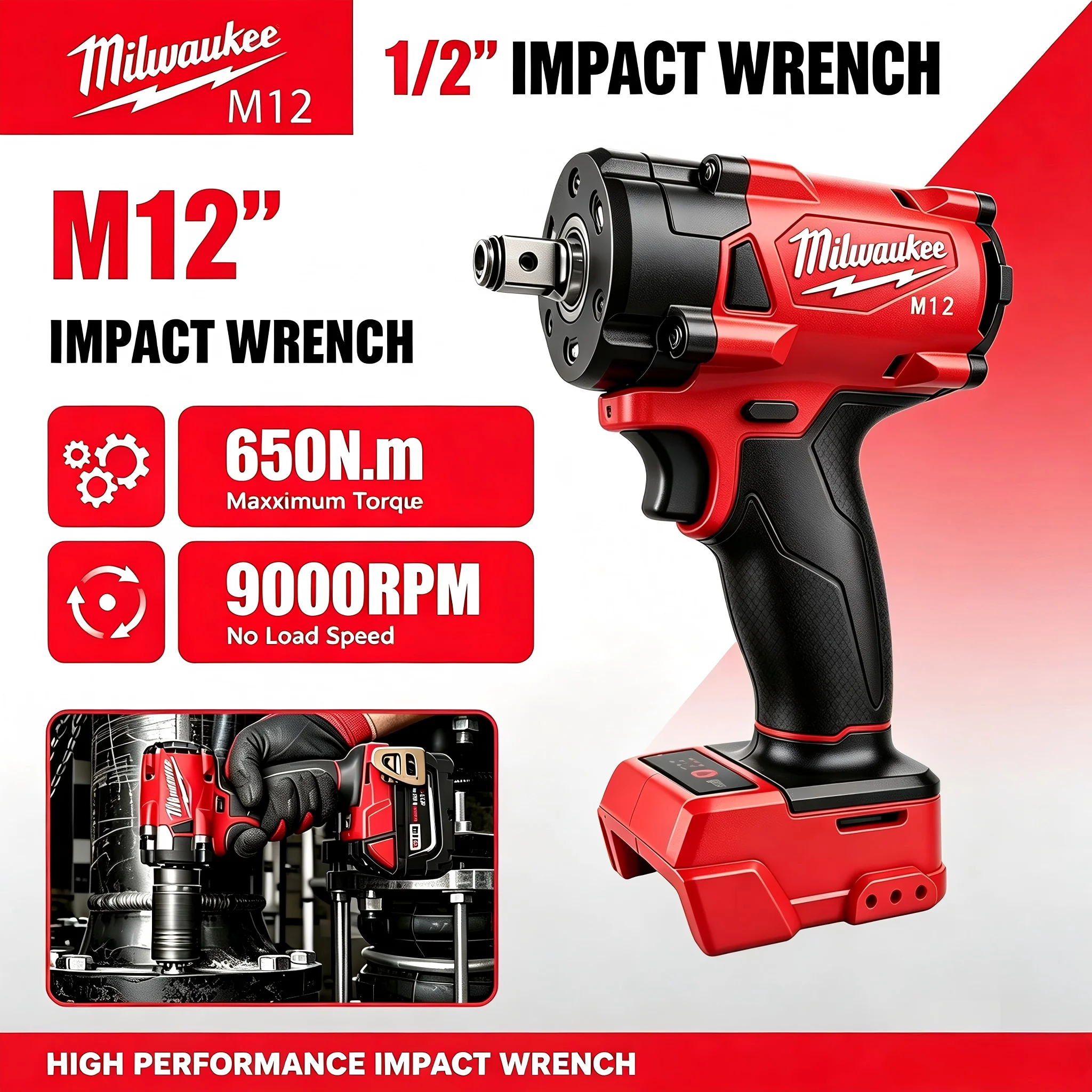Milwaukee M12 1/2' M18 FUEL Br - Milwaukee Drill M12 Fuel recension och pris